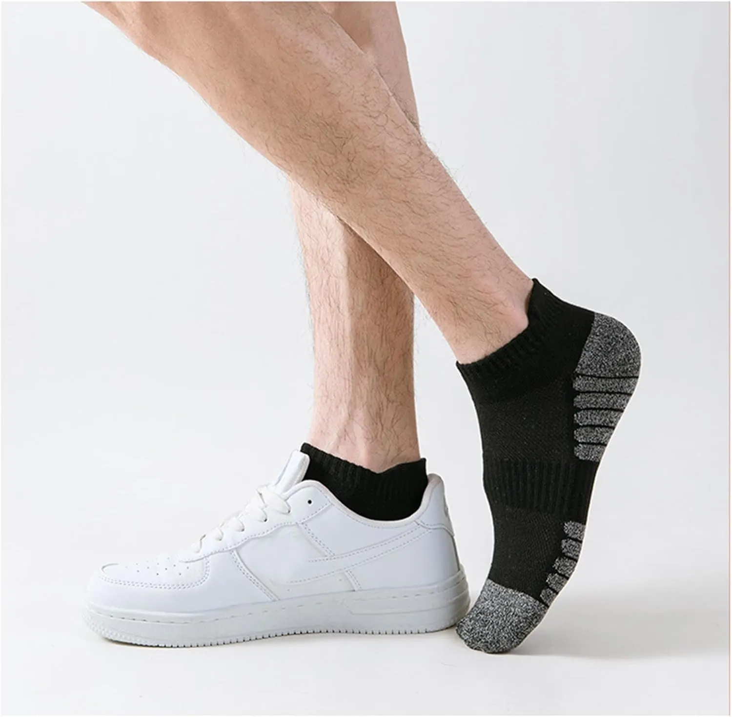 20 Pairs Athletic Ankle Socks for Men Breathable Low Cut Running Socks Cushioned Moisture Wicking for Sport Traveling