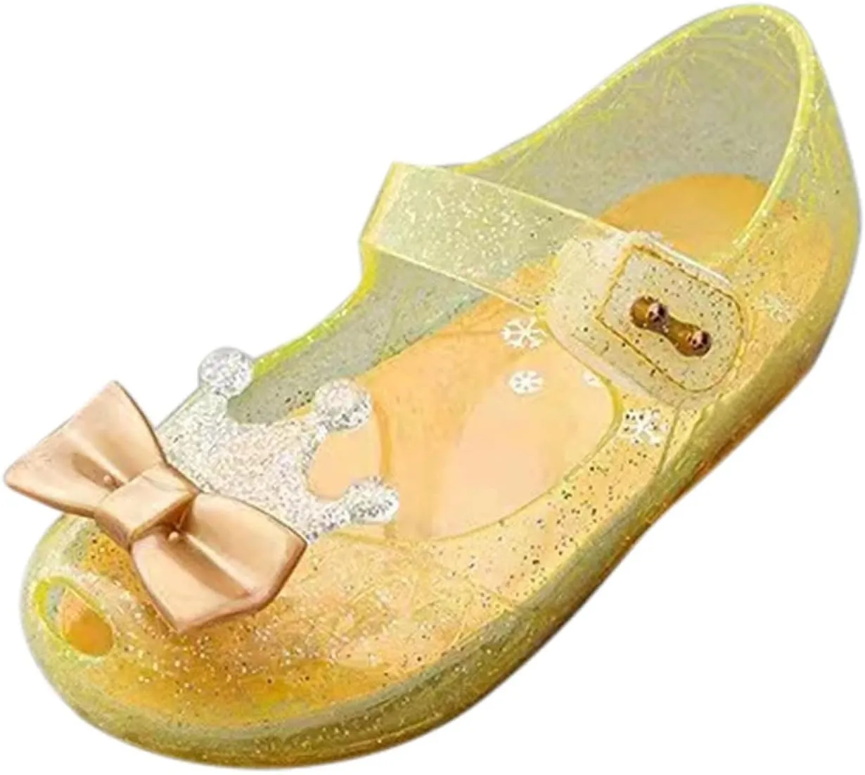 5 Apparel Girls Shoes Crown Flash Diamond Crystal Soft Sole Non Slip Sandals Jelly Dance Shoes Princess Shoes Neutral Baby Shoes
