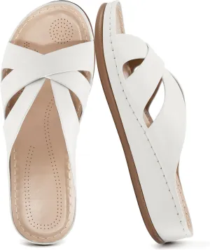 Alicegana Womens Sandals Wedge Shoes: Dressy Summer Low Platform Slides Comfortable Walking Beach Sandals for Women 2025
