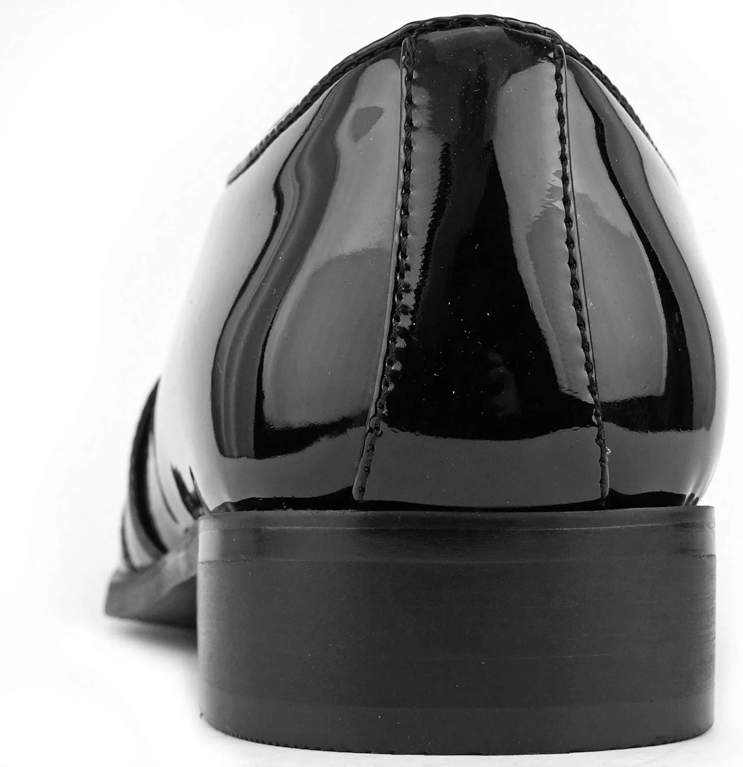 Amali Davis - Men's Dress Shoes, Exotic Patent Loafers for Men - Gun Metal Metallic Tip Smoking Slippers, Dress Shoes for Men - The Original, Designer Shoes