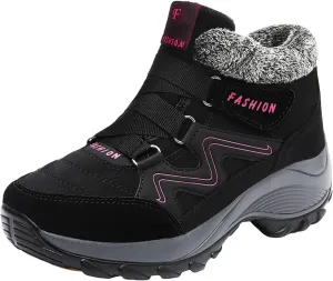 AMDBEL Snow Boots for Women Warm Thermal Boots Waterproof Snow Winter Warm Hiking Work Comfy Boots Sneakers Walking Shoes