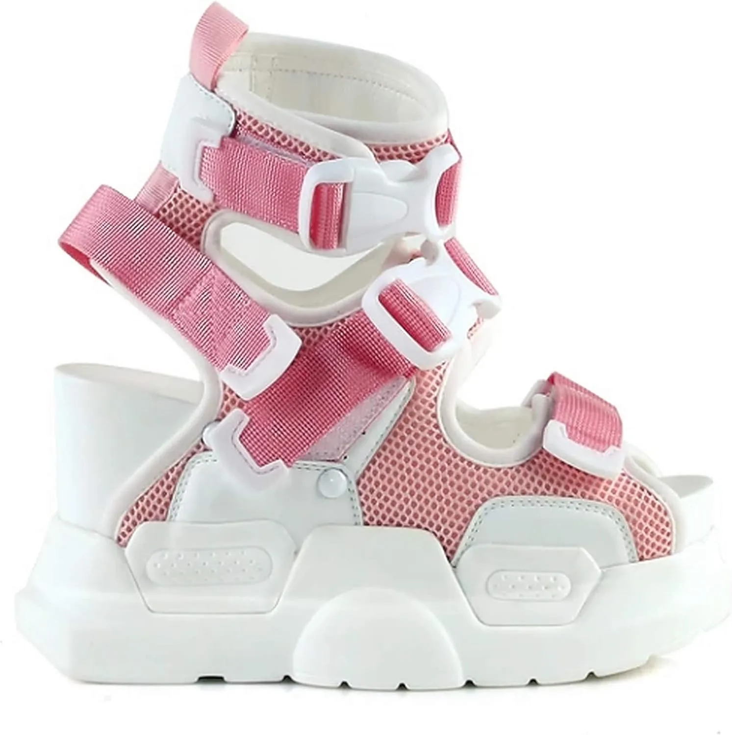 Anthony Wang Platform Women's Buckle Sandals-Mulberry-01