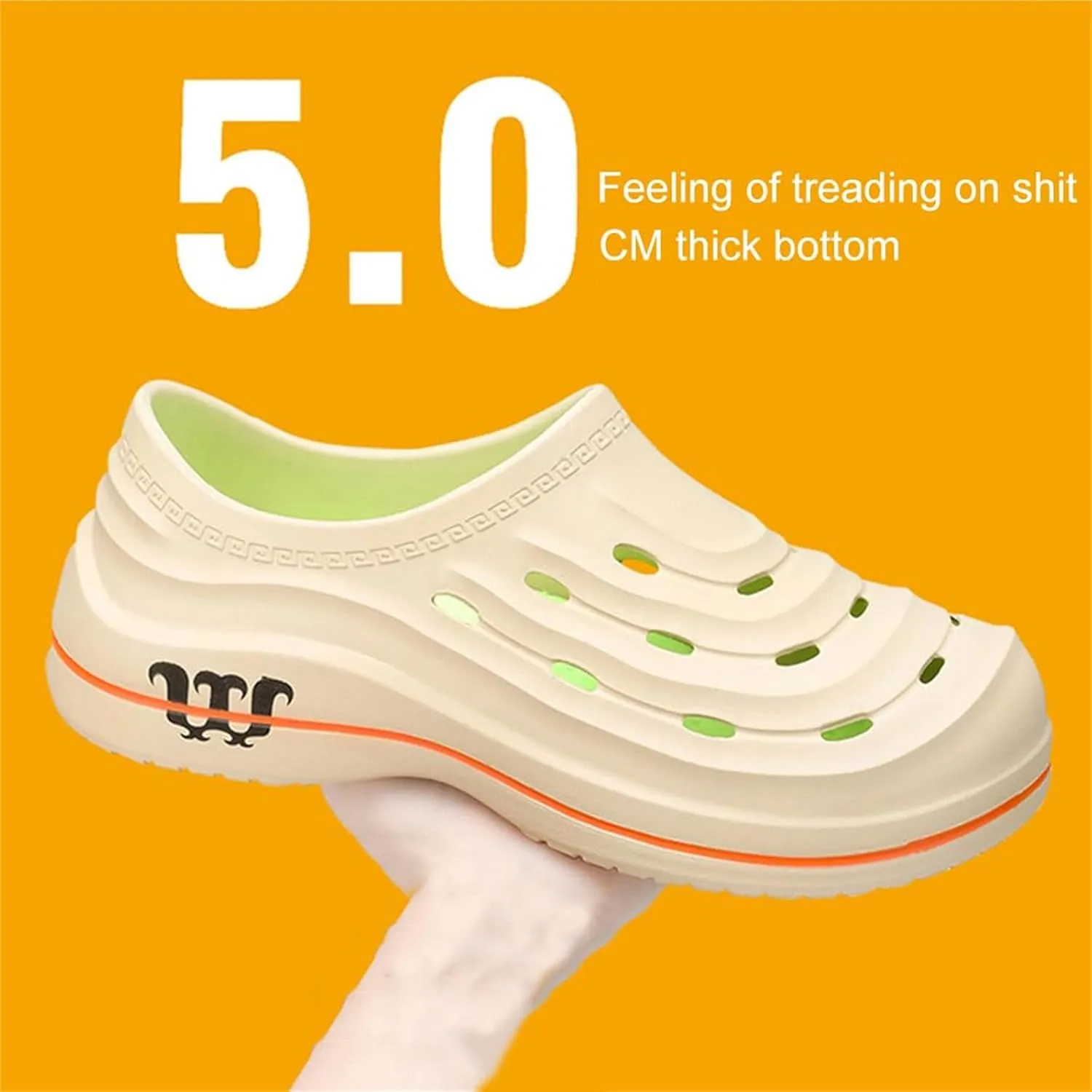 Armadillo Clogs Nurse Shoes for Women Men Slip-Resistant Ideal Work Shoes Oil Resistant Chef Wide Waterproof Shoe