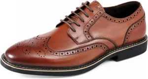 Asher Green AG100 - Men's Dress Shoes - Genuine Calf Leather Wingtip Oxfords - Two Tone and Multi Tone Mens Dress Shoes