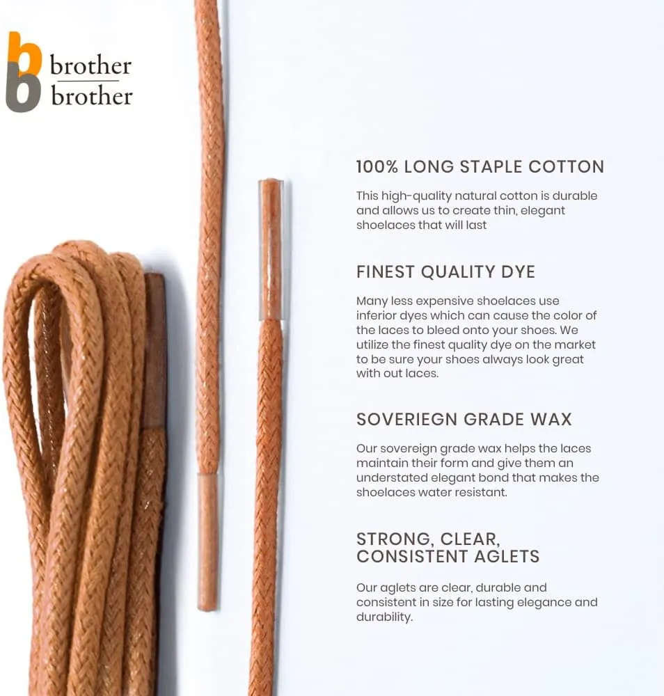 BB BROTHER BROTHER (7 Pairs Colored Oxford Dress Shoe Laces | Shoe Strings