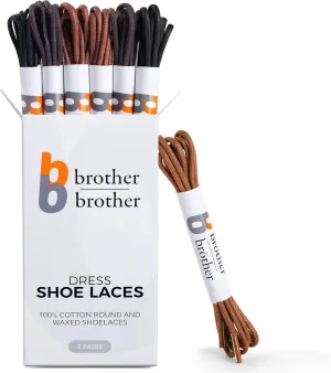 BB BROTHER BROTHER (7 Pairs Colored Oxford Dress Shoe Laces | Shoe Strings