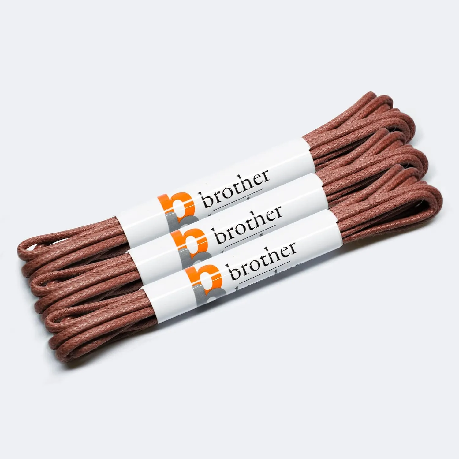 BB BROTHER BROTHER Dress Shoe Laces (3 Pairs) Round Waxed 100% Cotton Oxford Shoelaces