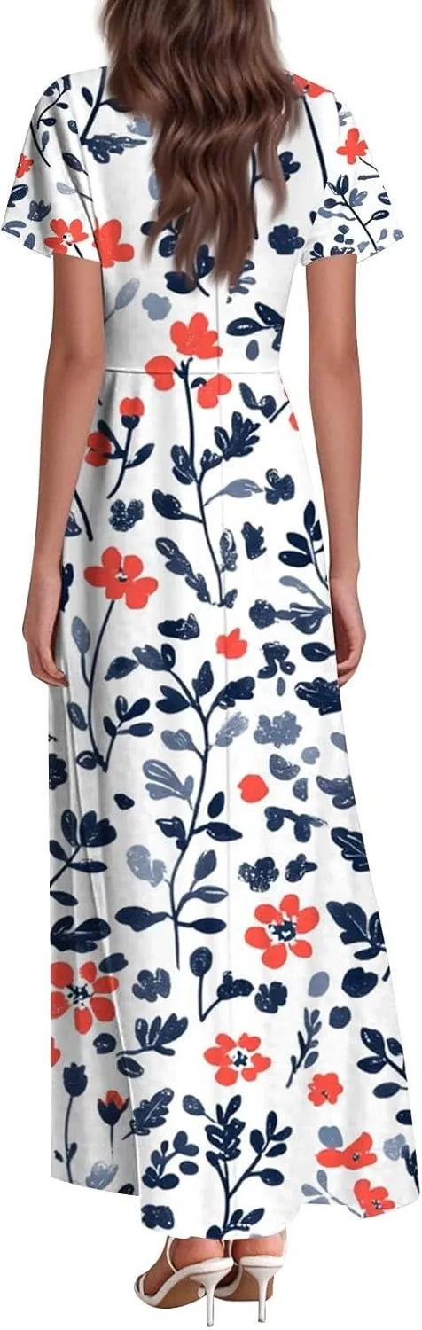 Beautiful School Tunic Dress Woman Wide Sleeve Crops Sheer Dress Lady Floral Printed Soft Summer High Waist Dresses