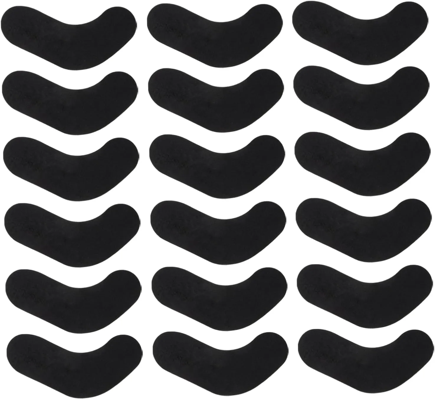 BESPORTBLE 18pcs Ski Snowboard Boots Fitting Pads Ski Ankle Protection Foam Padding Ankle Foam Pads to Decrease Heel Lift and Ankle Friction for Skiing Snowboarding Black