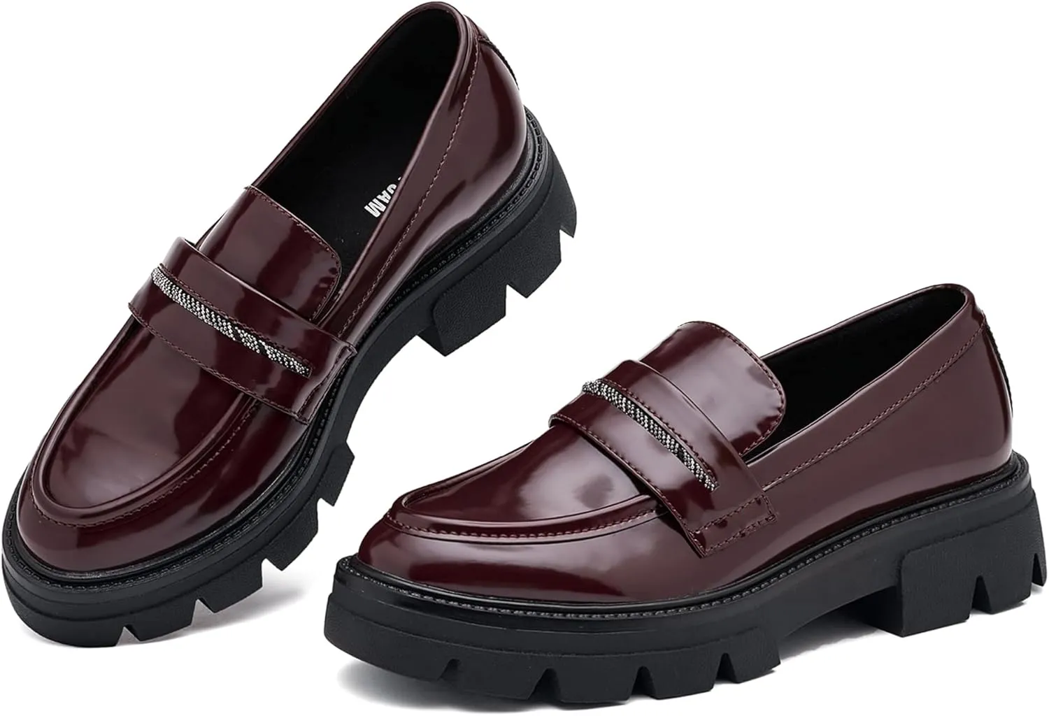 BGSTGUDS Loafers for Women Platform Chunky Loafers Womens Work Shoes