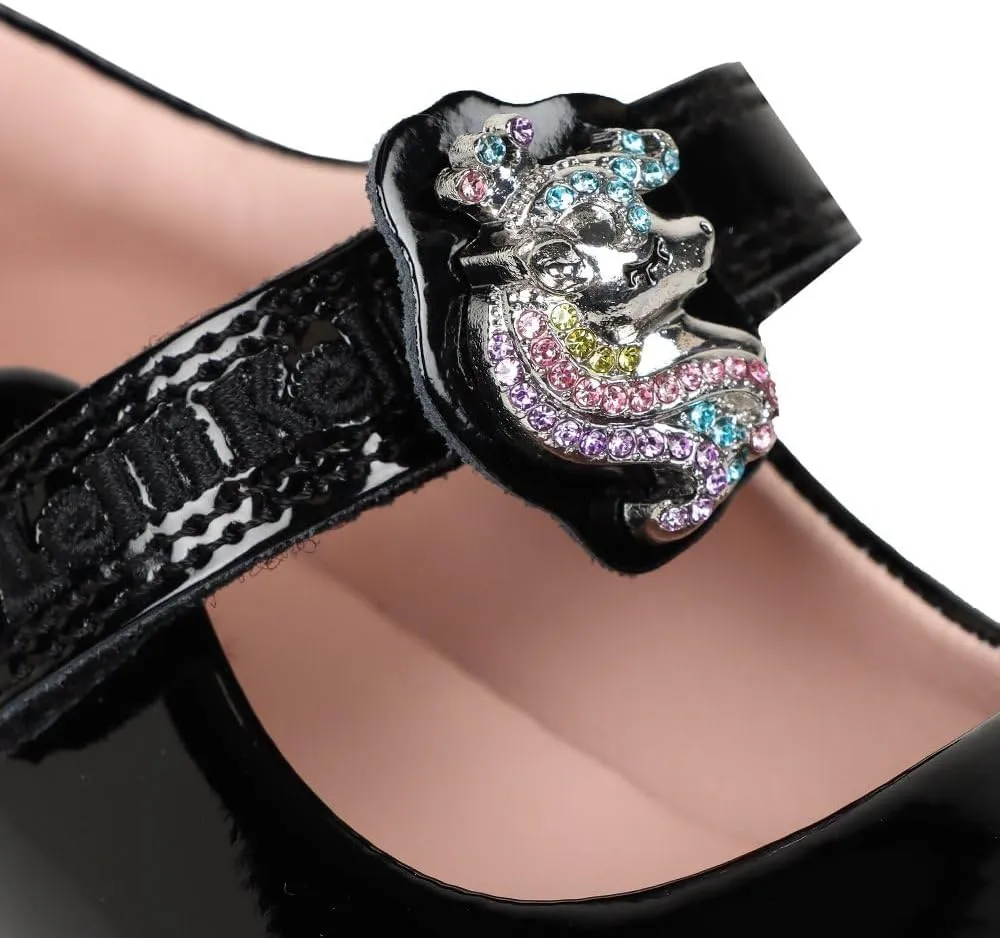 Bianca Black School Shoes