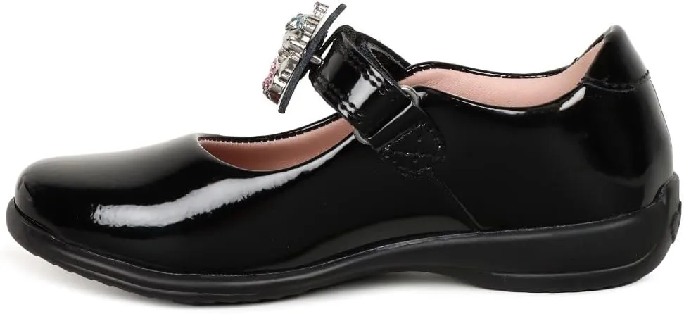 Bianca Black School Shoes