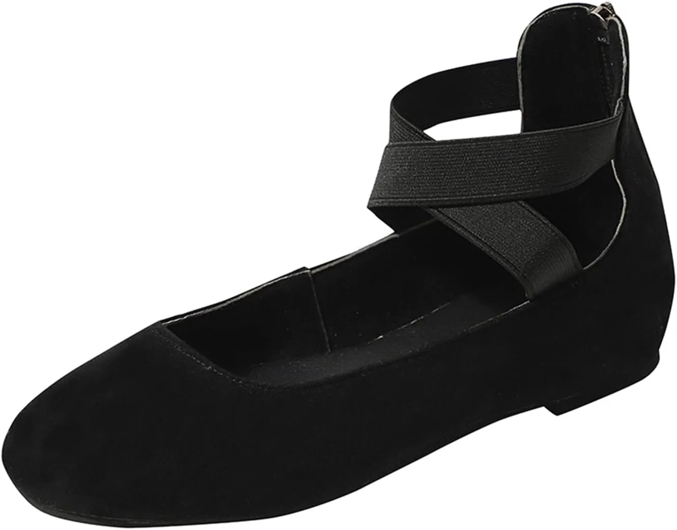 Black Flats for Women Dressy Ballet Flat Shoes Business Casual Loafers Flat Dress Shoes Comfortable Office Shoe