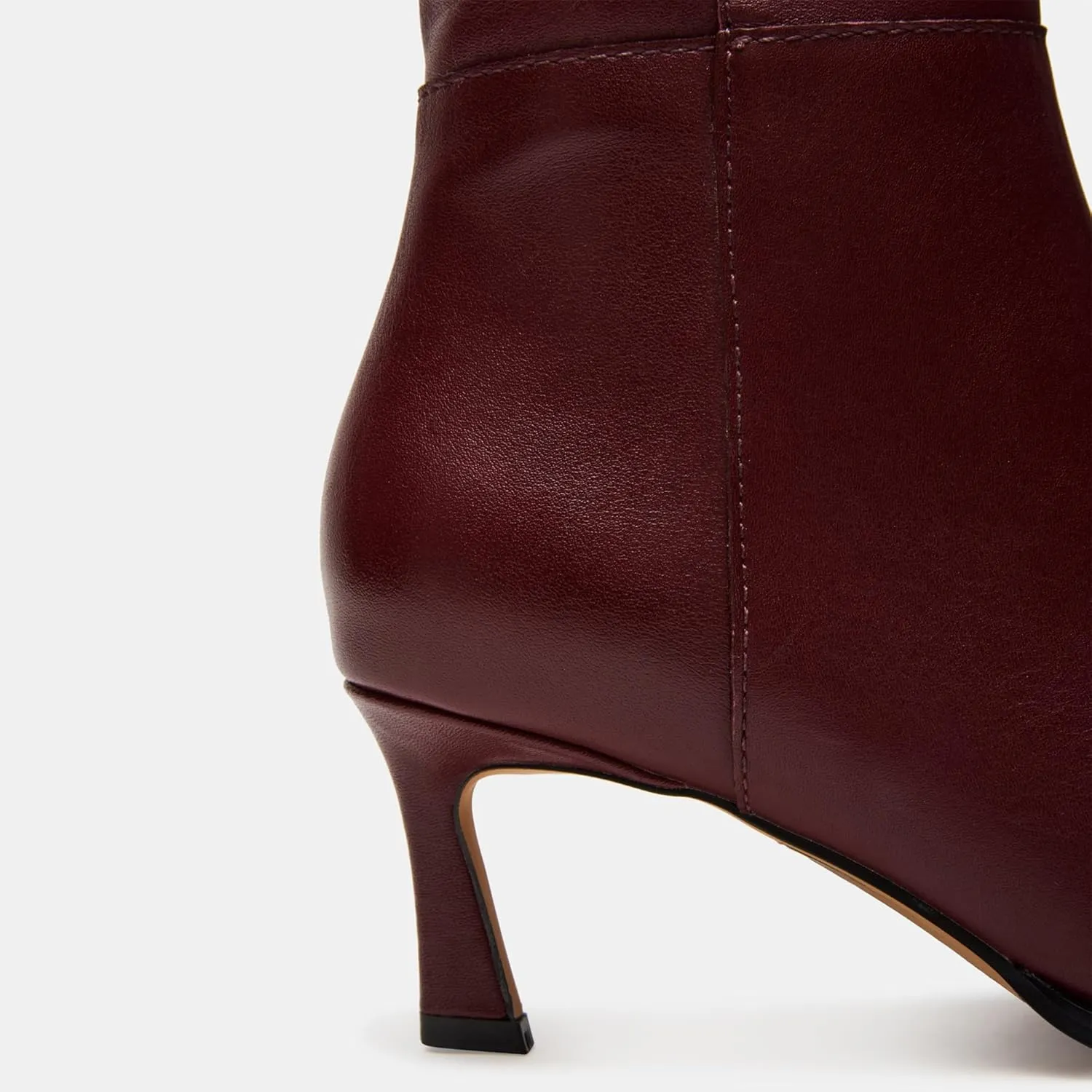 Black Kitten Heel Knee High Boots for Women Pointed Toe Tall Boots Slouch Dressy Stiletto Long Fall Boots