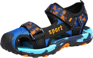 Boys' Sandals Closed-Toe Summer Athletic Sandals Hiking Anti-Slip Beach Outdoor Soft Sole Casual Shoes For Toddler