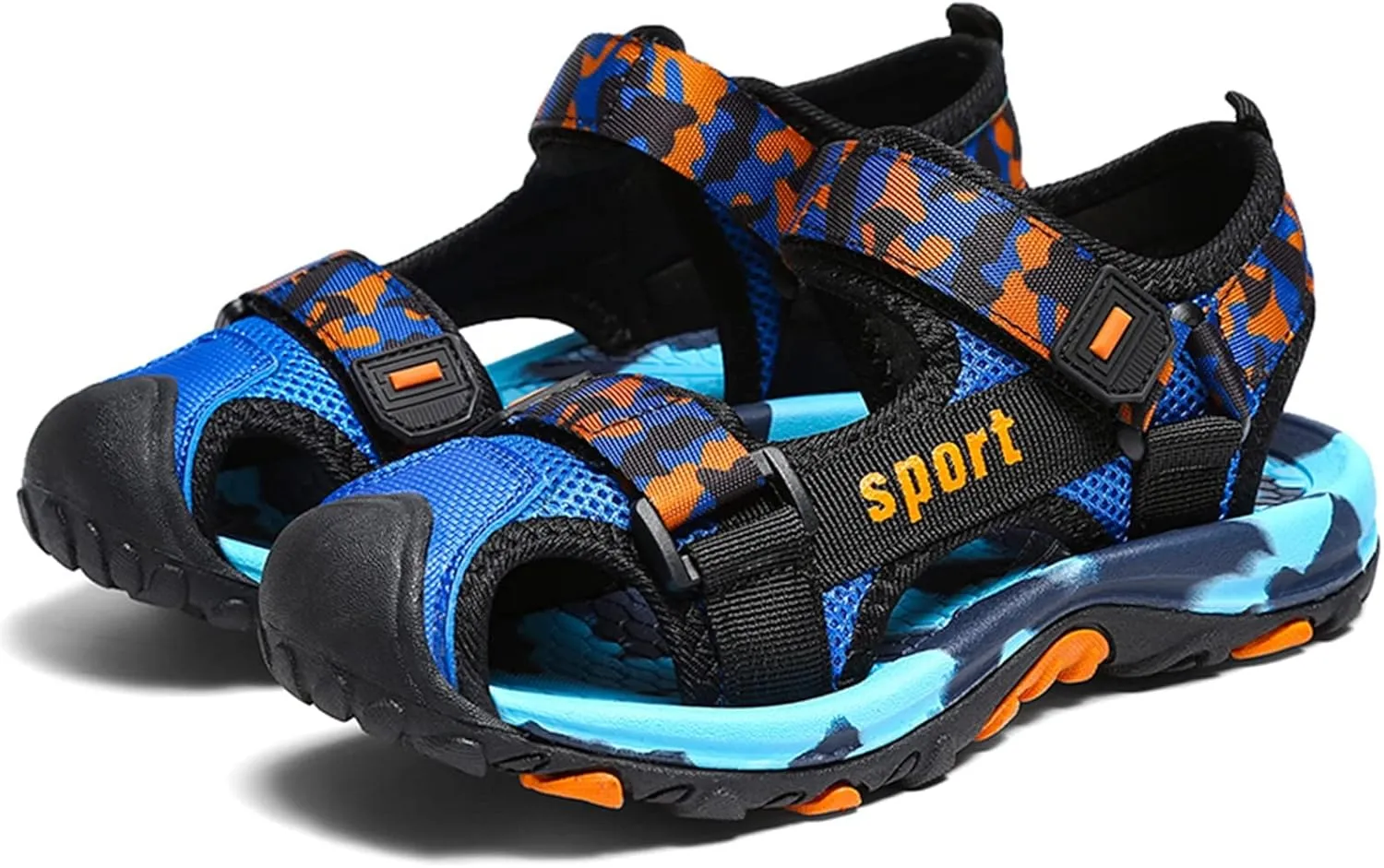 Boys' Sandals Closed-Toe Summer Athletic Sandals Hiking Anti-Slip Beach Outdoor Soft Sole Casual Shoes For Toddler