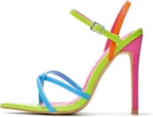 Cape Robbin Emylee Slingback with Strap Pointy-Toe Minimalist Heels (Emylee)