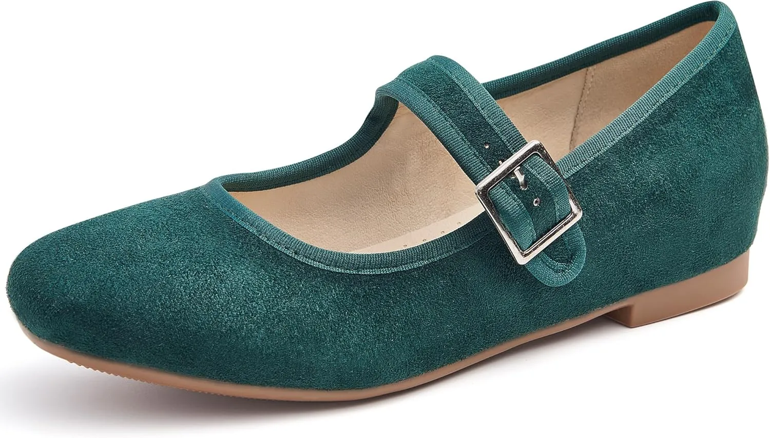 Cestfini Mary Jane Shoes Women Slip on Ballet Flat Dressy Comfortable Round Toe Black Flats Shoes Ankle Strap Flats for Women