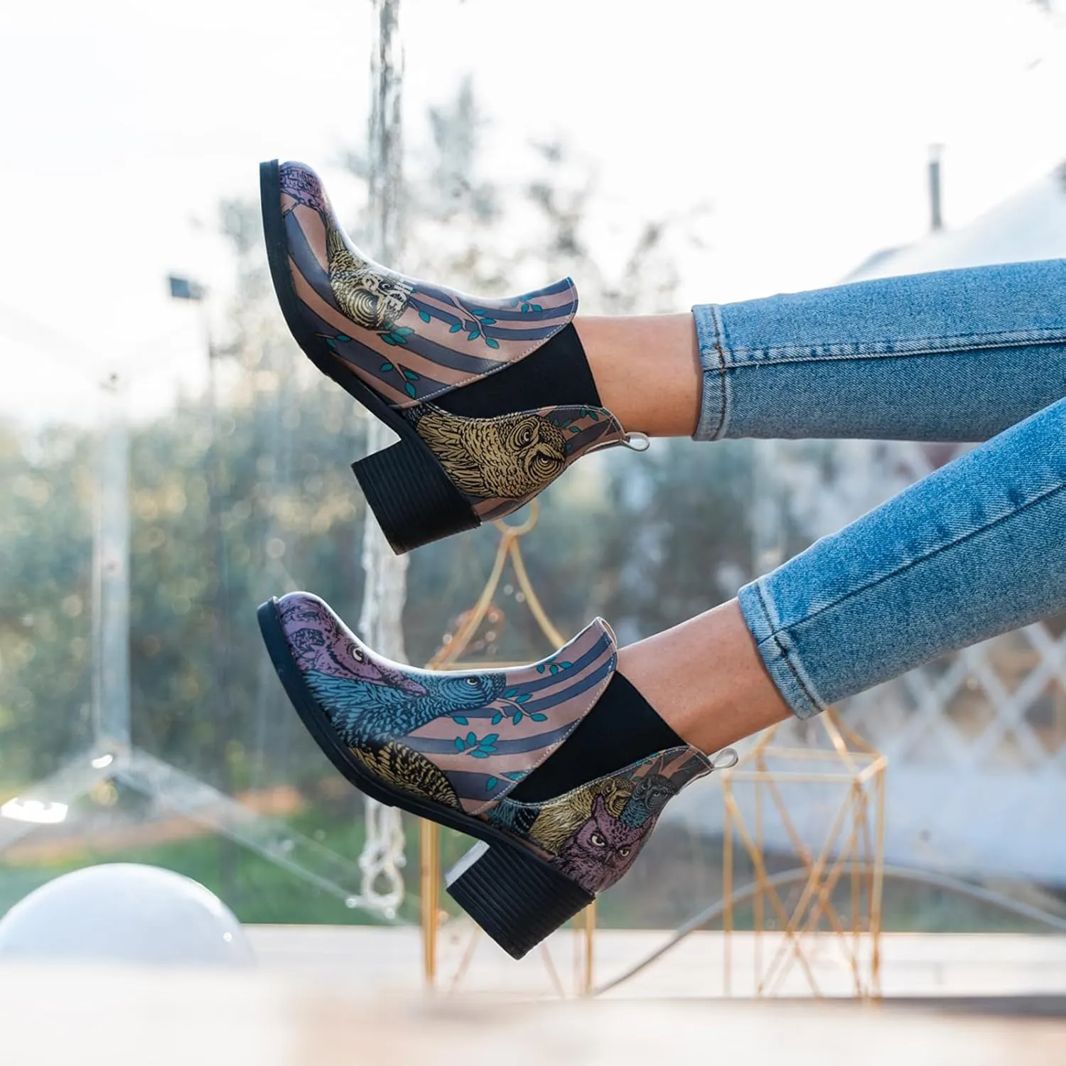 Chelsea Boots for Women - Vegan Leather and Handmade Heeled Ankle boots for Women