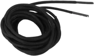Classic Brogues Shoelace Black Waxed Cotton Laces Round Shoelace 120cm Pair Elegant