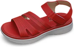 Comfortable Women's Sandals Daily And Casual Wear With Stylish Design Tape Closure And Thick Sole Wedge with Strap