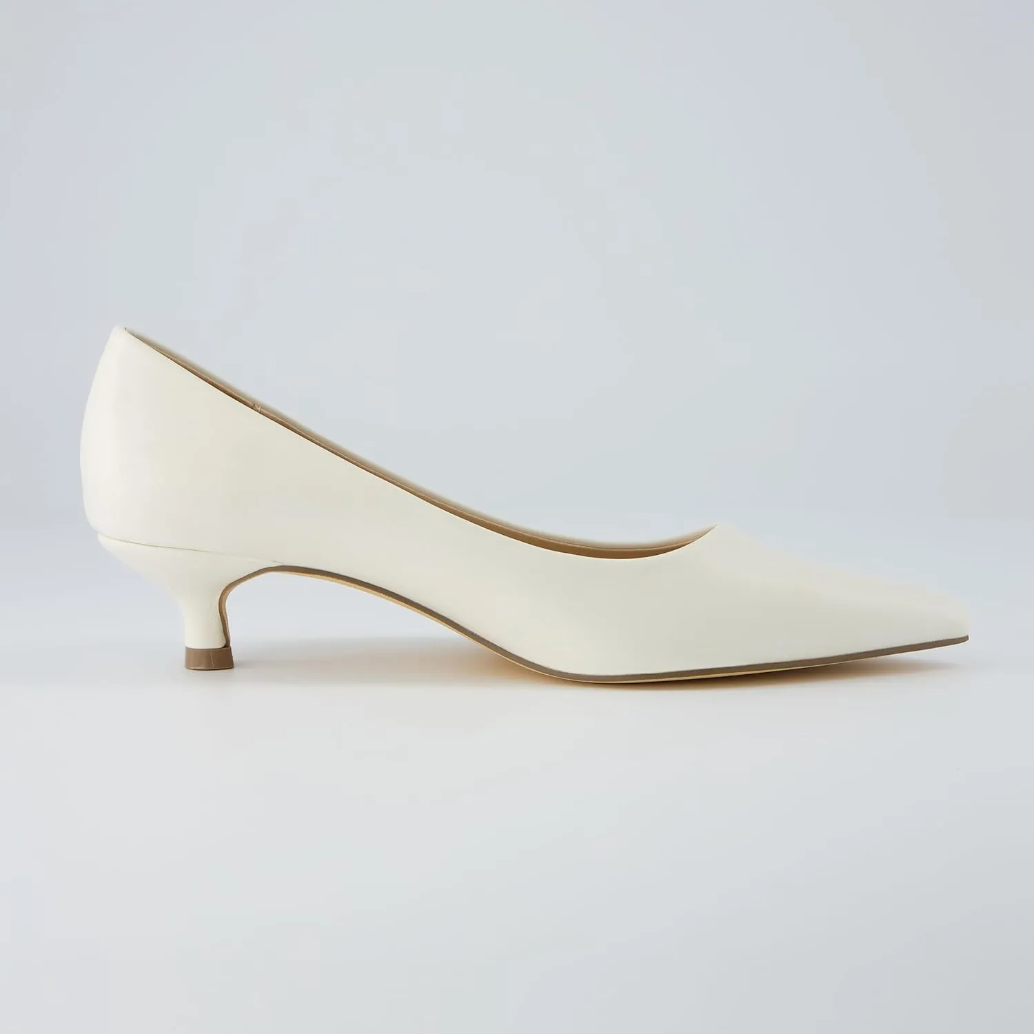 CUSHIONAIRE Women's Bay Kitten Heel Dress Shoe  Memory Foam, Wide Widths Available