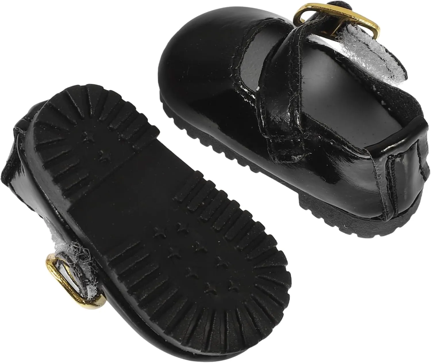 DECHOUS 1 Pair Mini Shoes Doll Shoes Princess Black