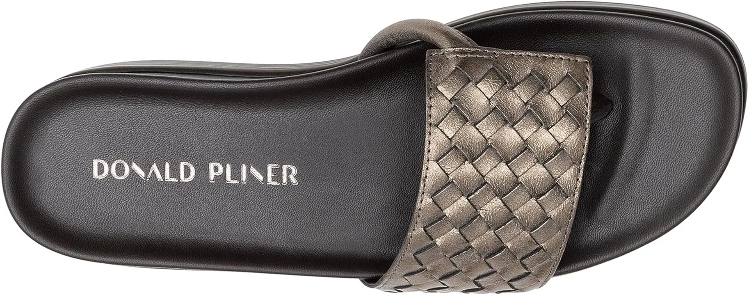 Donald Pliner Women's Fifi Slide Sandals, Women's Summer Sandals, Women’s Shoes, Comfortable Open-Toe Casual Flats