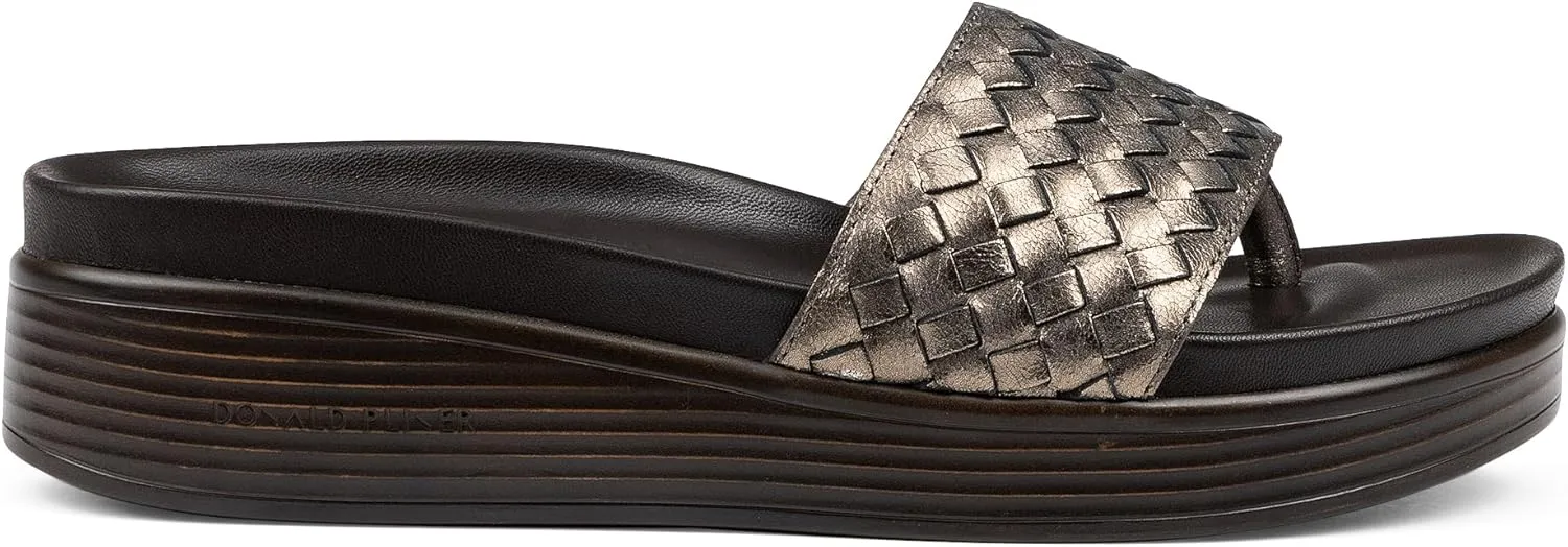 Donald Pliner Women's Fifi Slide Sandals, Women's Summer Sandals, Women’s Shoes, Comfortable Open-Toe Casual Flats