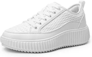 DREAM PAIRS Women Platform Chunky Lightweight Comfortable Casual Lace-Up Sky Walking Fashion Sneakers