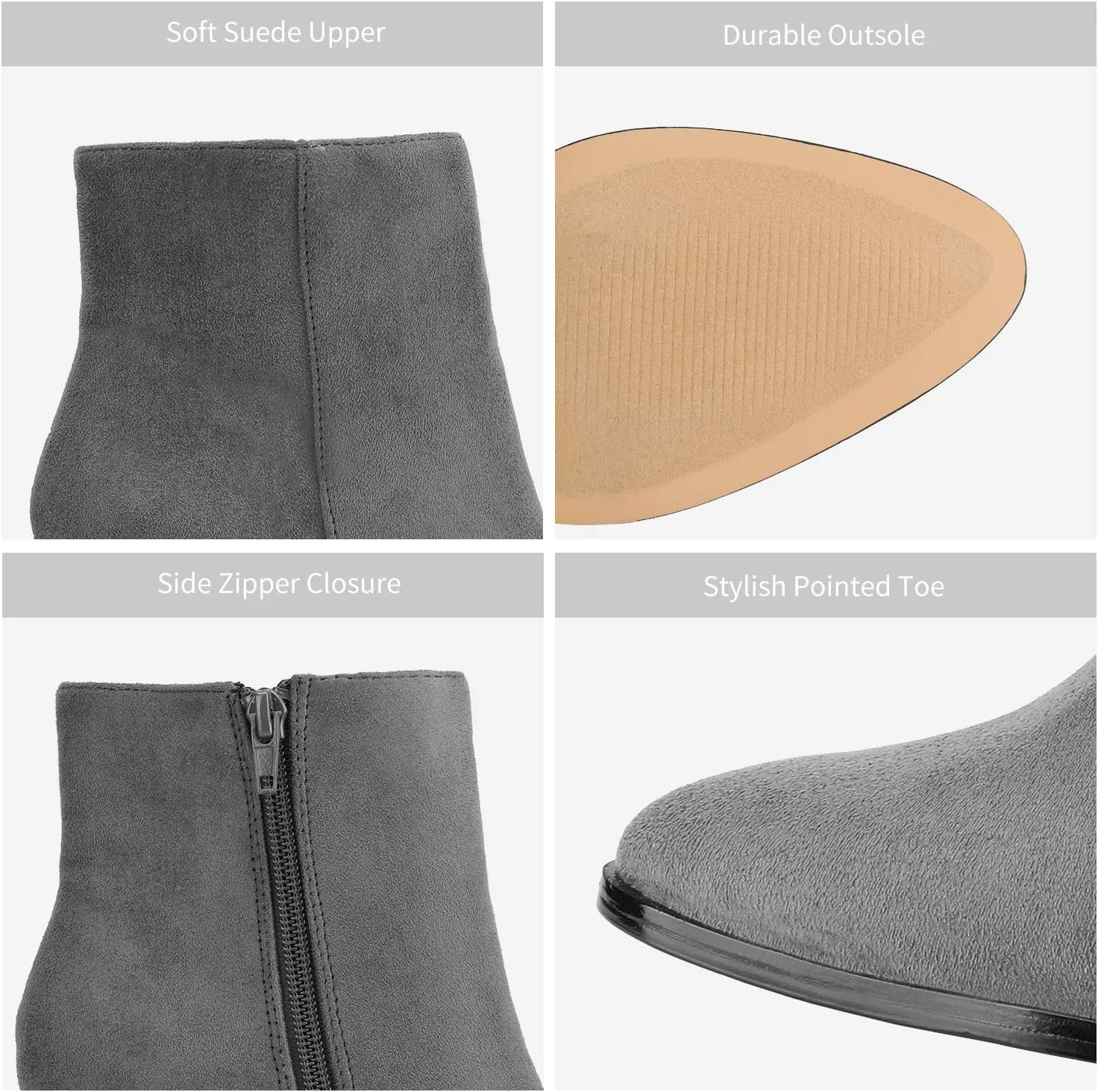 DREAM PAIRS Women's Ankle Boots Chunky Block Heel Booties