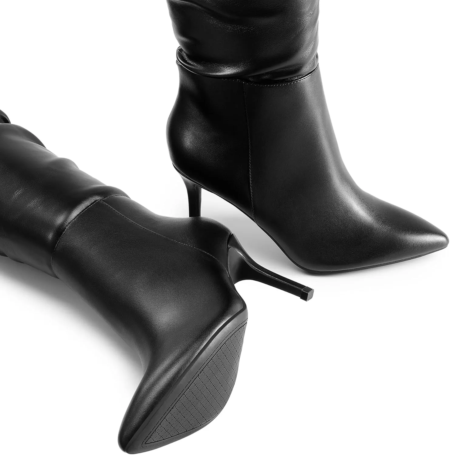 DREAM PAIRS Women's High Heels Over The Knee Boots Thigh High Pointed Toe Stiletto Long Fall Sexy Boots