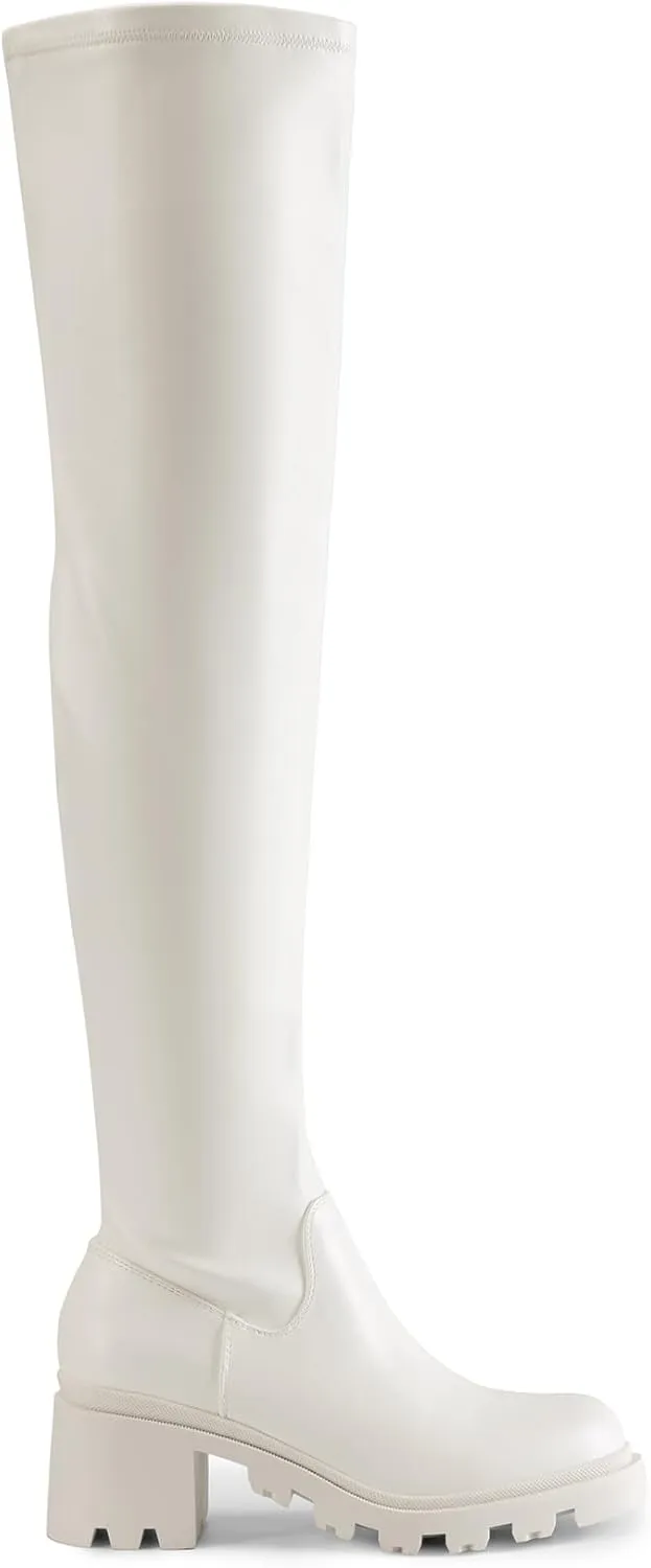 DREAM PAIRS Women's Knee High Boots, Platform Over The Knee High Chunky Heel Fashion Boots for Women