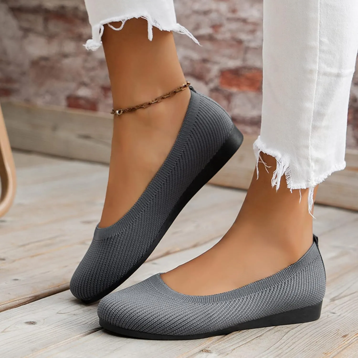 Fashion Spring and Summer Women Casual Shoes Flat Bottom Round Toe Fly Woven Mesh Ladies Casual Shoes for Women