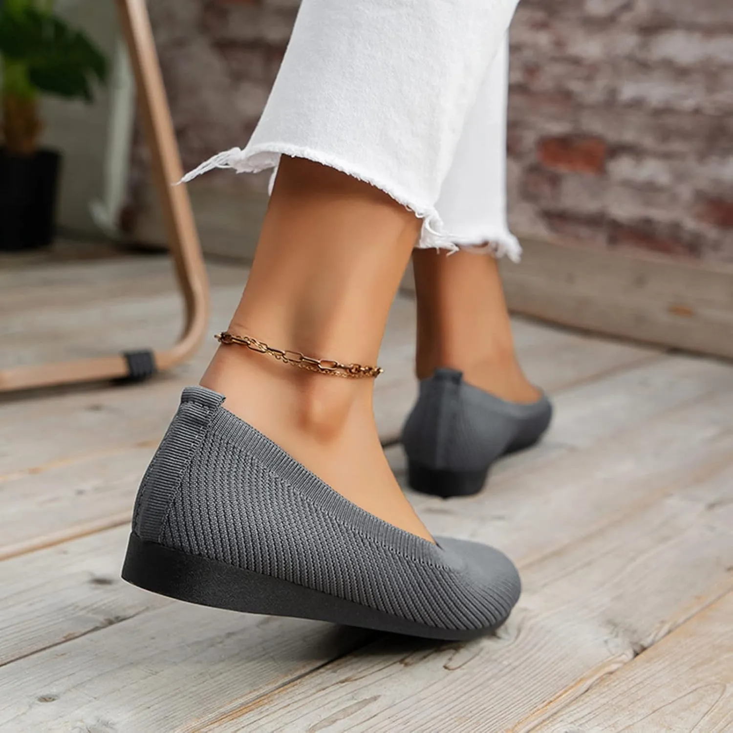Fashion Spring and Summer Women Casual Shoes Flat Bottom Round Toe Fly Woven Mesh Ladies Casual Shoes for Women