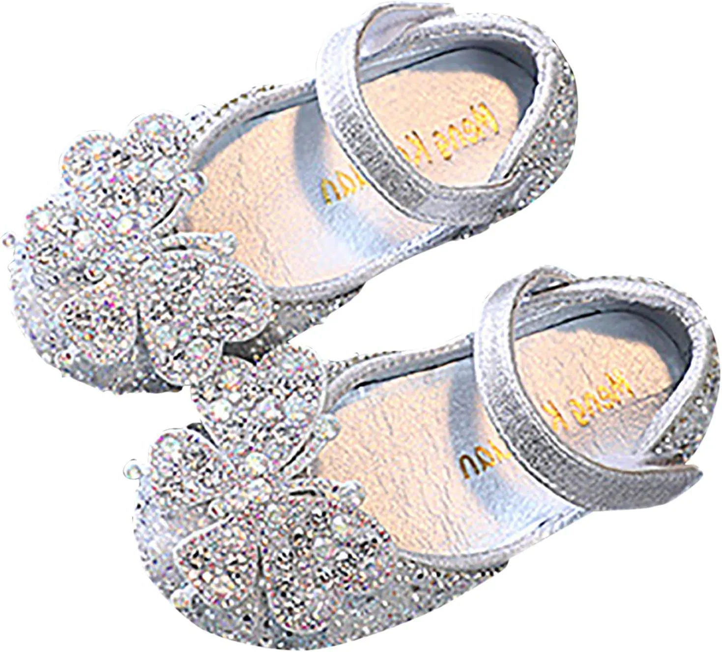 Flip Flops Kids Size 2 Childrens Shoes Pearl Rhinestones Shining Kids Princess Shoes Kids Moccasins Slippers
