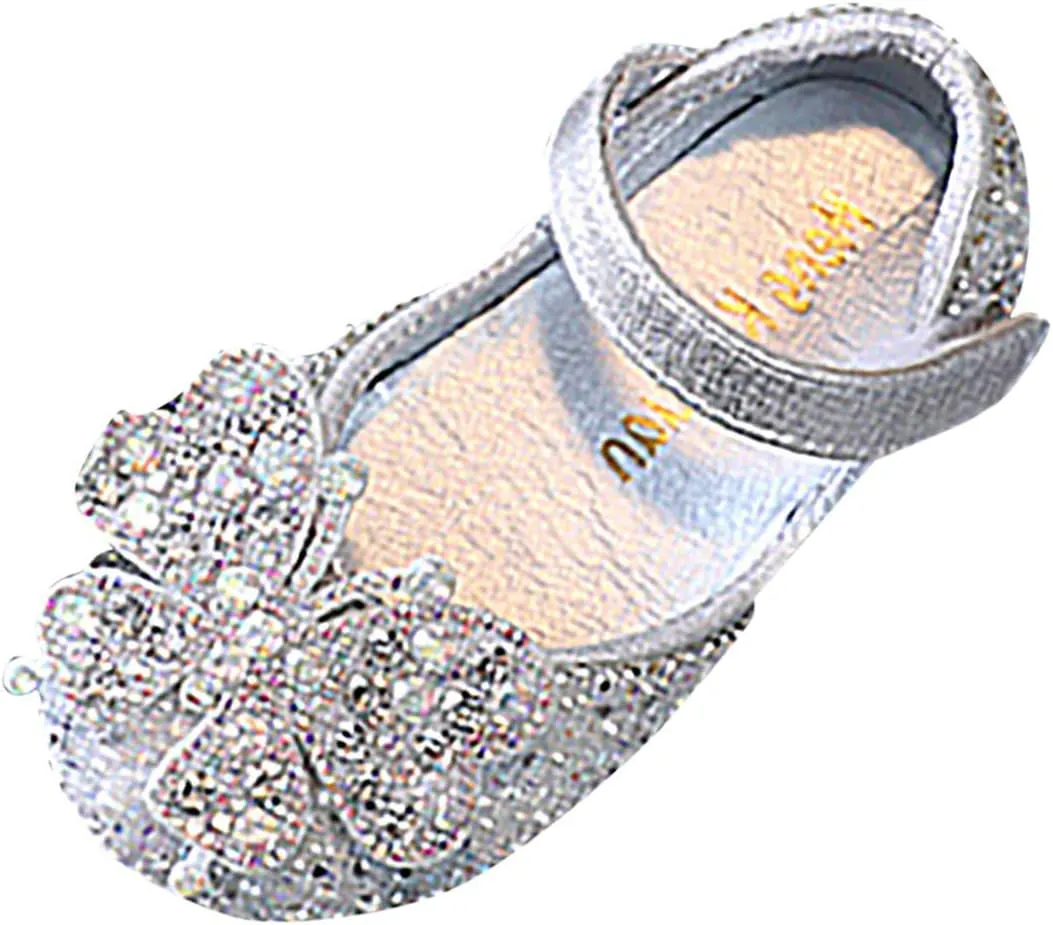 Flip Flops Kids Size 2 Childrens Shoes Pearl Rhinestones Shining Kids Princess Shoes Kids Moccasins Slippers
