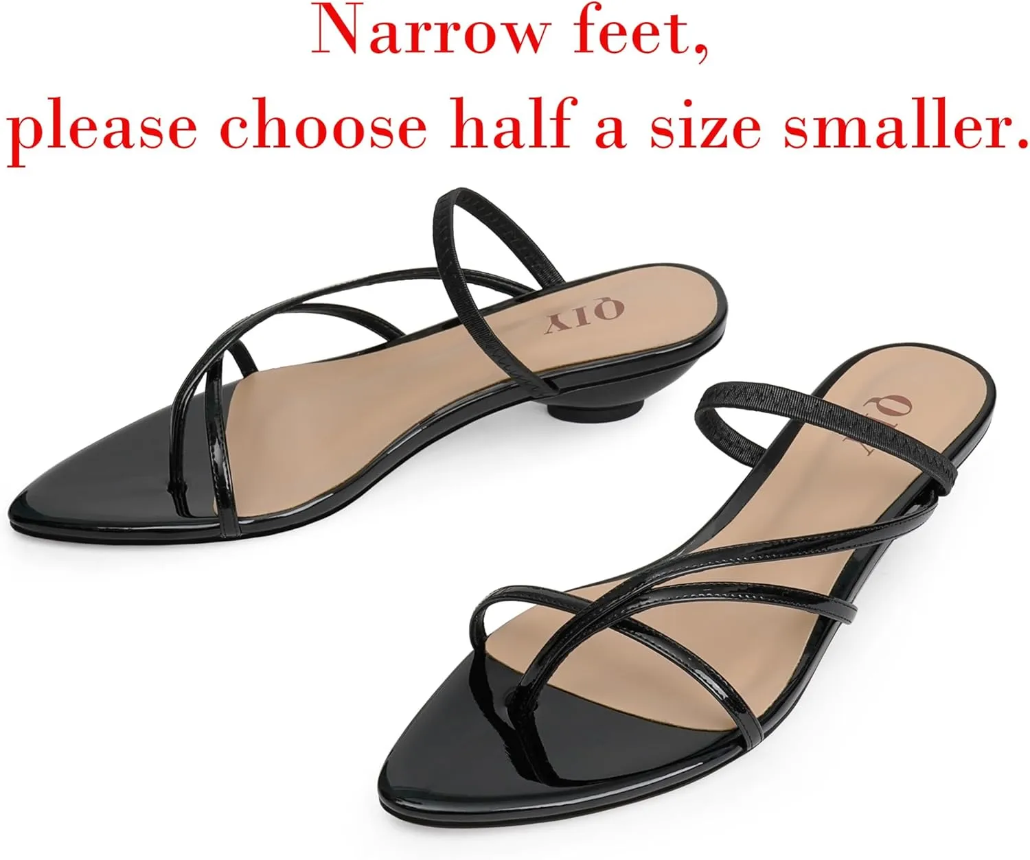 Flip Flops Thong Heels Women Heeled Sandals Low Chunky Heels Slip on Slide Sandals Kitten Heels for Women Party Dress Shoes