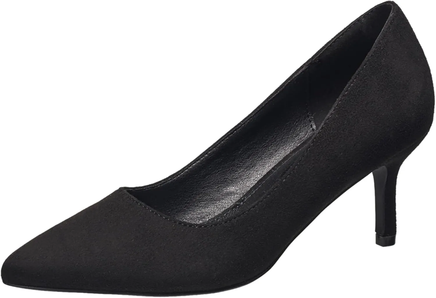 French Connection Kitten Heel Pumps for Women Closed Pointy Toe Slip-On Fashion Work Office Dress Shoes for Women