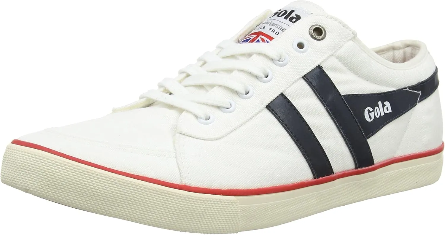 Gola Men's Low-Top Sneakers Trainers, White White Navy Red Wx, 11