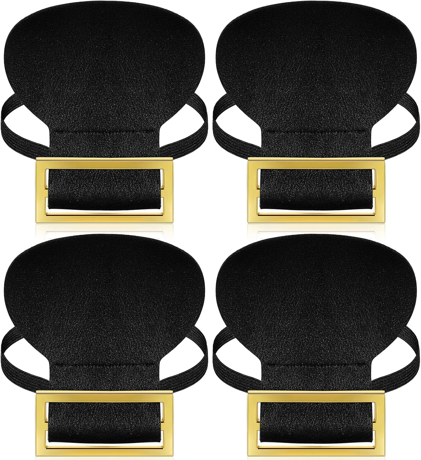 Hanaive 2 Pairs Colonial Shoe Buckle Accessories Colonial Costume Men Historical Shoe Buckles Costume for Pilgrim and Fancy Dress up Cosplay
