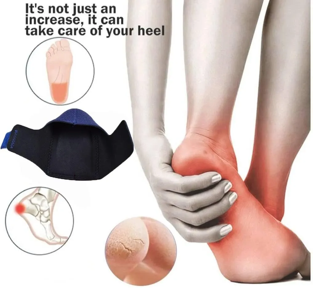 Heel Cushion, Gel Heel Cups for Heel Pain Plantar Fasciitis, Heel Protectors Heel Pads Great for Aching Feet,Tendinitis, Bone spur, Cracked Heel Repair,for Men & Women (Black)
