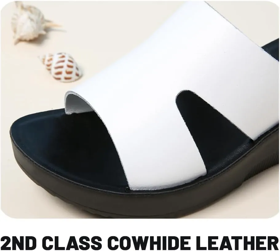 HESBITEUL Women's Wedge Sandals Open-Toe Platform Arch Support Sandals