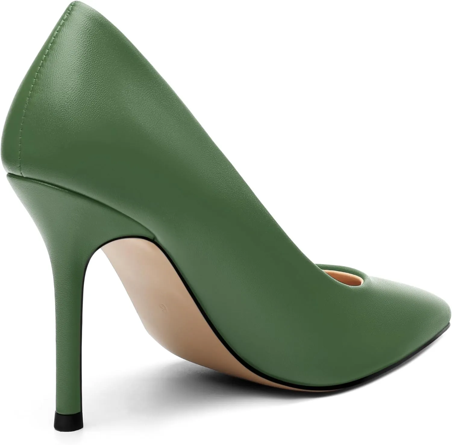 High Stiletto Heels for Women Close Pointed Toe Slip on Solid Pumps Fashion Classic Prom Office Wedding Shopping Dress Shoes