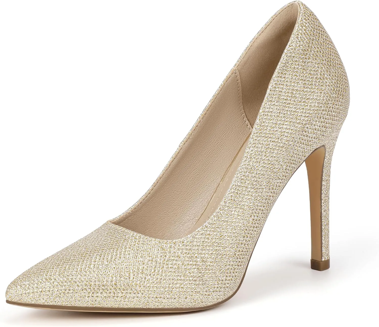 IDIFU IN4 Women's Pumps High Heels Closed Toe Stiletto Pointed Toe Dress Shoes Wedding Prom Bridal Daily Work Office Business Trendy Fashion Sexy Comfortable Pumps Dressy Shoes