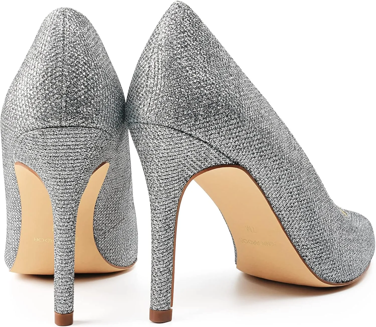 JENN ARDOR Women's High Heels Closed Pointed Toe Stiletto Classic Office Dress Bridal Wedding Pumps Sexy Prom Shoes