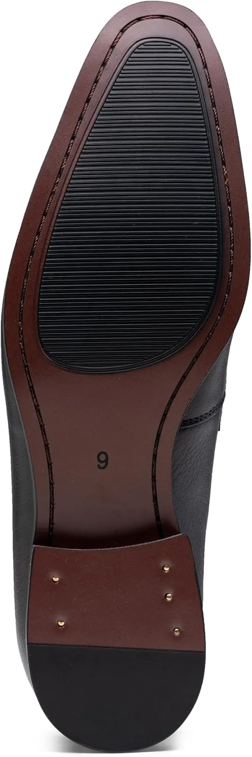 Jouesn Men's Dress Shoes Premium Leather Penny Loafers for Men Slip-On Formal Dress Loafers for Men