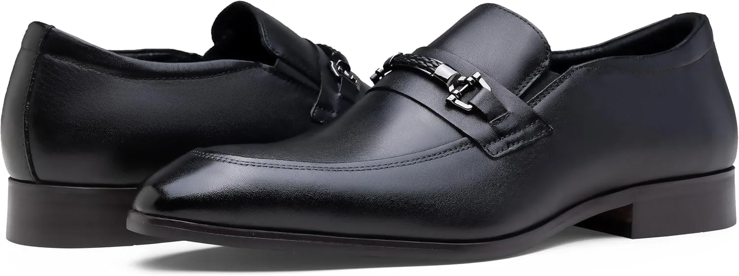 Jouesn Men's Dress Shoes Premium Leather Penny Loafers for Men Slip-On Formal Dress Loafers for Men