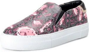Just Cavalli Women's Multi-Color Leather Loafers Slip On Shoes US 9 IT 39