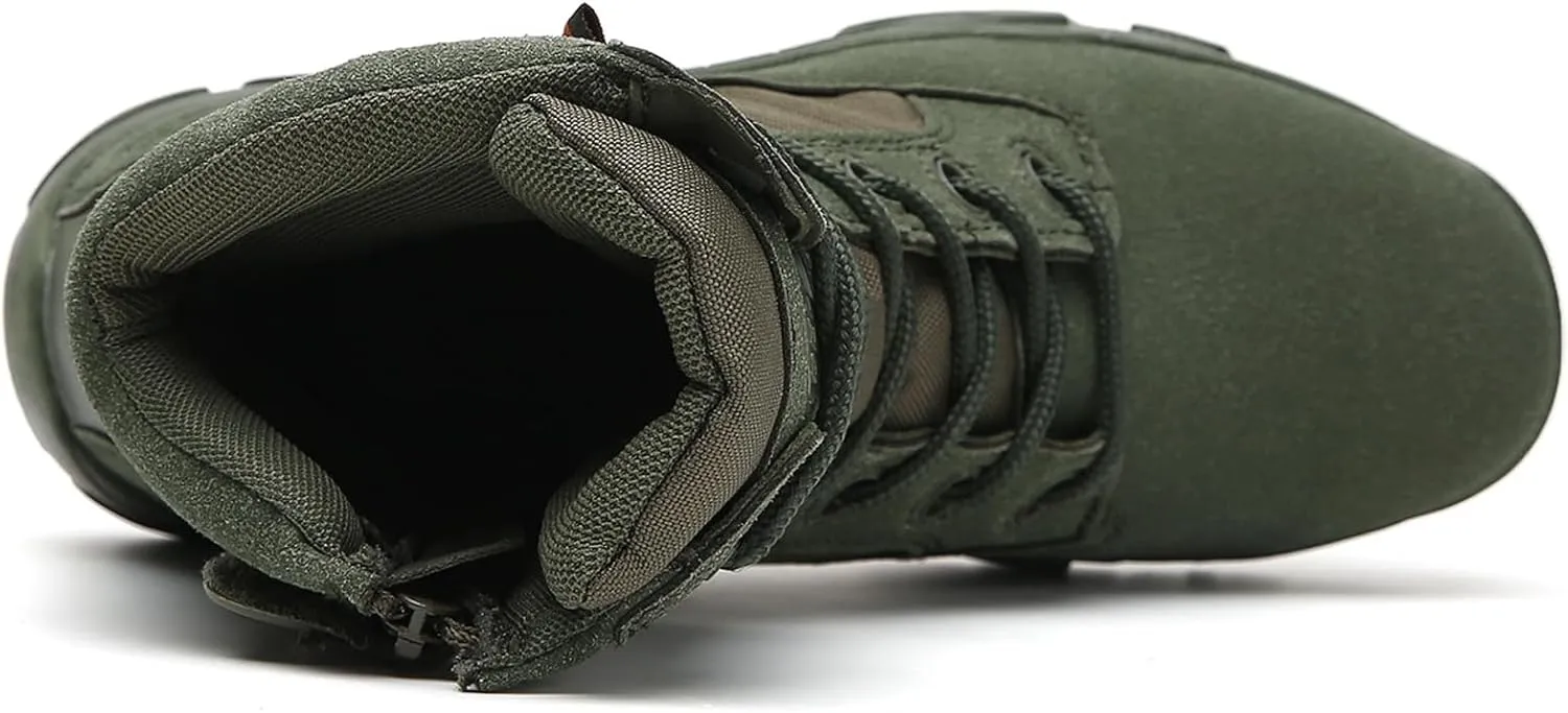 Kervaky Men's Military Tactical Boots Lightweight work boots for men tactical boots breathable jungle Desert Combat Boots